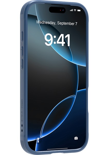 iPhone 17 Pro Uyumlu Kılıf M-Safe Şarjlı Airbagli Raptic Shield Serisi Şeffaf Kapak Colorful