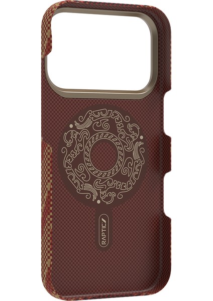 iPhone 17 Pro Max Uyumlu Kılıf M-Safe Şarj Özellikli Raptic Aramid Skin Bionic Serisi Kapak Kırmızı modelleri