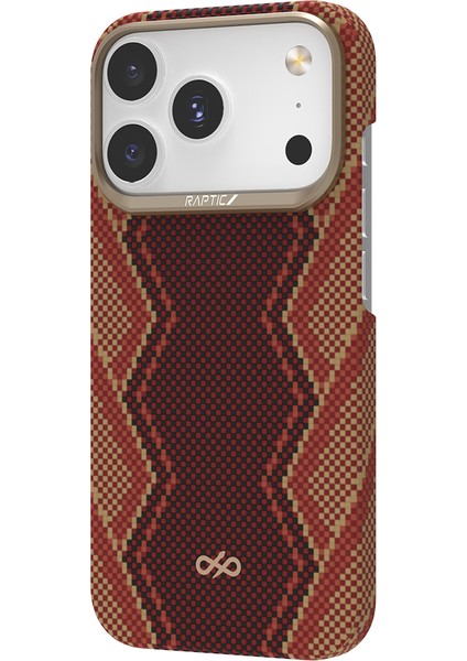 iPhone 17 Pro Max Uyumlu Kılıf M-Safe Şarj Özellikli Raptic Aramid Skin Bionic Serisi Kapak Kırmızı indirimleri