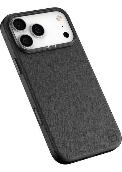 iPhone 17 Pro Uyumlu Kılıf M-Safe Şarj Özellikli Polimerik Deri Raptic Urban Nano Kapak Siyah fırsatları