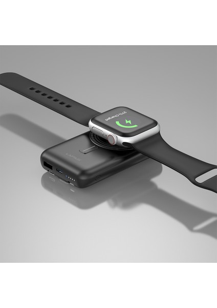 LP-PW004 Akıllı Saat Kablosuz Şarj Özellikli Wireless Powerbank 10000MAH 15W Siyah fırsatları