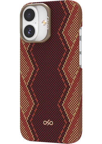 iPhone 17 Uyumlu Kılıf M-Safe Şarj Özellikli Raptic Aramid Skin Bionic Serisi Kapak Kırmızı fırsatları