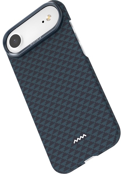 iPhone 17 Air Uyumlu Kılıf M-Safe Şarj Özellikli Raptic Aramid Skin Origin Serisi Kapak Lacivert modelleri