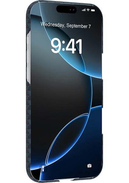 iPhone 17 Air Uyumlu Kılıf M-Safe Şarj Özellikli Raptic Aramid Skin Origin Serisi Kapak Lacivert