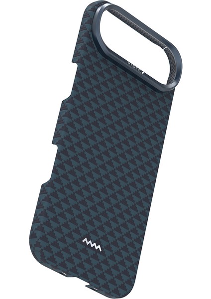 iPhone 17 Air Uyumlu Kılıf M-Safe Şarj Özellikli Raptic Aramid Skin Origin Serisi Kapak Lacivert