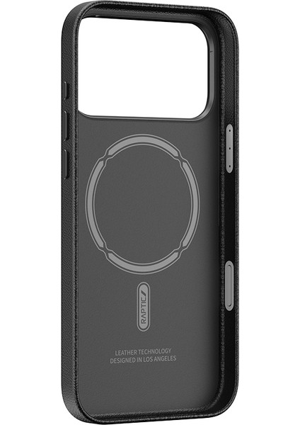iPhone 17 Pro Max Uyumlu Kılıf M-Safe Şarj Özellikli Polimerik Deri Raptic Urban Nano Kapak Siyah fiyatları