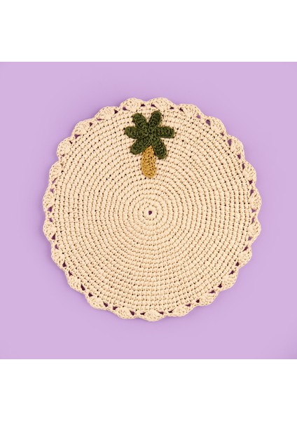 Soft Palm Supla - Bej - 33X33 cm