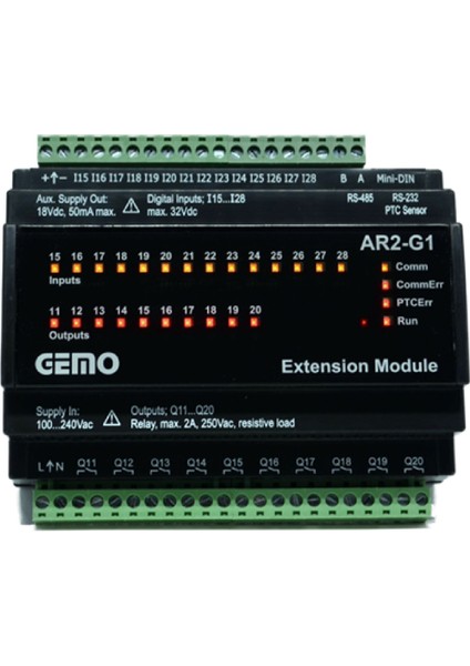 AR2-G1-230VAC-14D ,110V..220VAC 14D/10R Plc Ek Modül