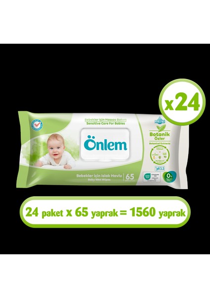 Botanika Islak Havlu 65X24 Adet