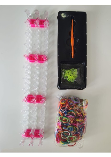 Loombands Dıy Toys Eğitici Takı Bileklik Yapma Seti(600 adet karışık renkli lastik içerir) fiyatları