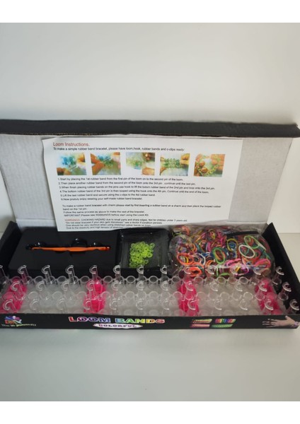 Loombands Dıy Toys Eğitici Takı Bileklik Yapma Seti(600 adet karışık renkli lastik içerir) modelleri