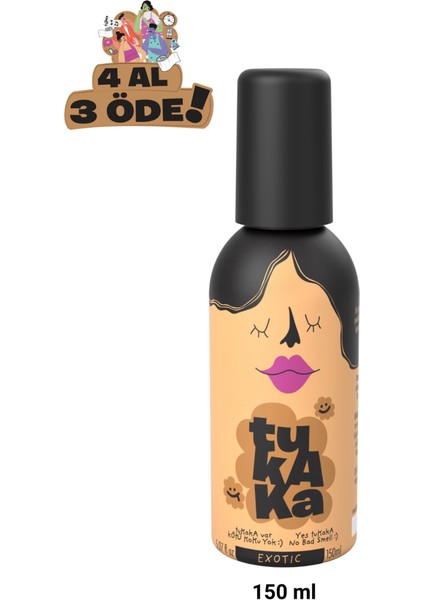 Tuvalet Öncesi Kötü Koku Giderici Sprey, Uzun Ömürlü Banyo ve Tuvalet Kokusu 150 ml - Exotic