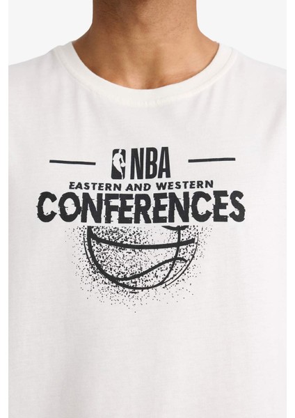 Fit NBA Wordmark Boxy Fit Bisiklet Yaka Atlet E4868AX25HS indirimleri
