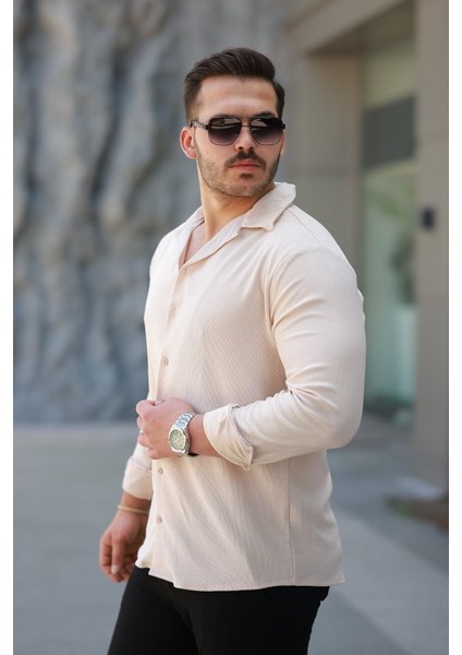 Erkek Kadife Dokulu Uzun Kollu Gömlek fiyatları