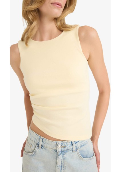 Slim Fit Dar Kesim Bisiklet Yaka Ribana Atlet F6275AX25AU modelleri