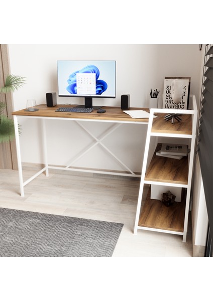 Kitaplıklı Çalışma Masası Bilgisayar Masası L Masa fiyatları