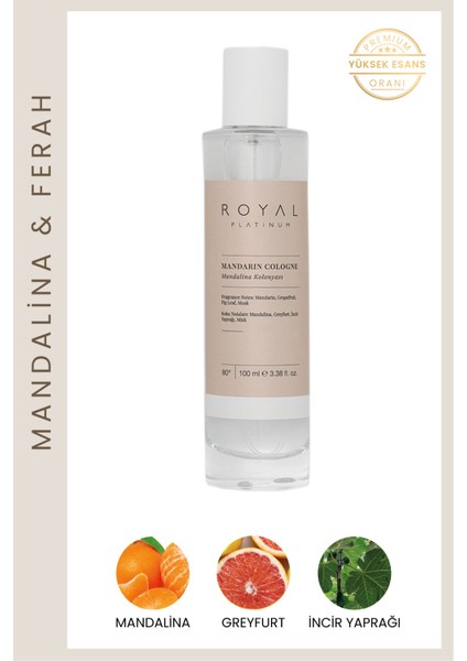 Mandalina 100 ml Kolonya