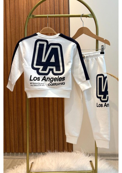 Erkek Çocuk 3 Iplik Pamuklu Kumaş Baskılı Sweatshirt ve Eşofman Altı Alt Üst Takım indirimleri