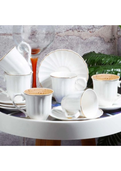 BYZ-038 New Bone 200 cc 6 Lı Nescafe Fınc Set Yald.