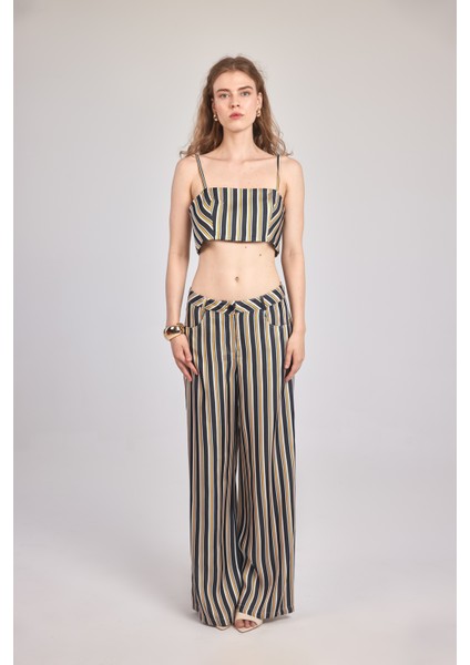 Ayla - Çizgili Saten Büstiyer modelleri