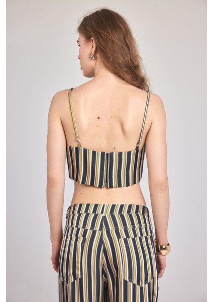 Ayla - Çizgili Saten Büstiyer fırsatları