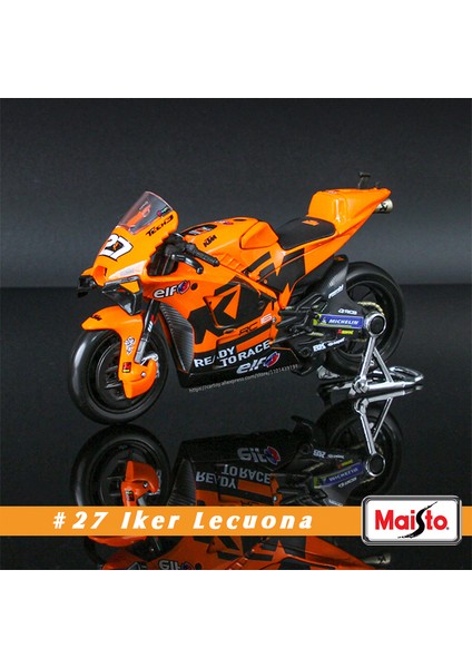 Maisto 1:18 2022 Yamaha Fabrika Yarış Takımı # 21. Morbidelli # 20. Quartararo Lisanslı Simülasyon Alaşımlı Motosiklet Modeli Koleksiyonu (Yurt Dışından)