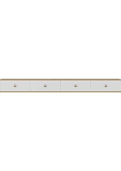 TDA2401DB- Zuzu Double Duvara Montaj Tv Stand 240CM Safirmeşe-Beyaz indirimleri