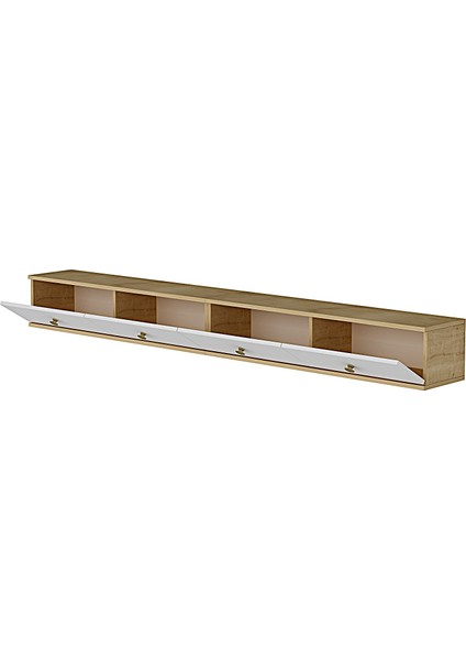 TDA2401DB- Zuzu Double Duvara Montaj Tv Stand 240CM Safirmeşe-Beyaz fırsatları