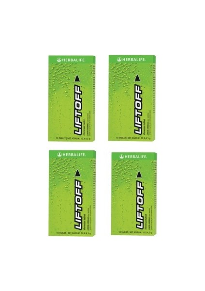4 Paket LiftOff® Efervesan İçecek Limon Aromalı