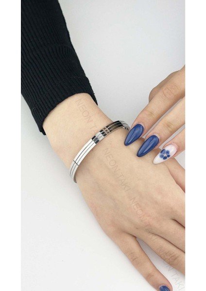 Ajda Bilezik, 3 Adet, Paslanmaz Çelik Charm Taşıyıcı Bileklik 136, Çap 60 Mm, Gümüş Renk fiyatları