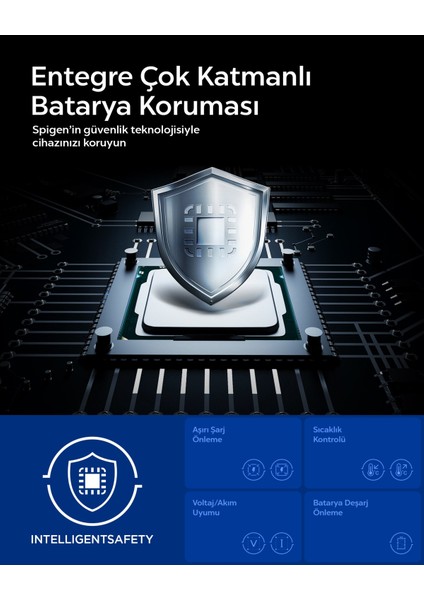 30000 mAh 30W USB-C + USB-A Giriş / Çıkış Hızlı Şarj 3 Portlu Powerbank / 1 Metre Type-C Harici Kablolu Taşınabilir Şarj Cihazı + Taşıma Çantası Dahil EA3030 Black - ABA09435