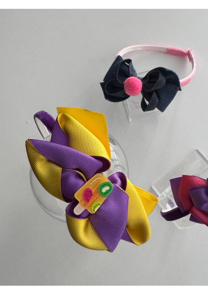 Kız Çocukları Için 3'lü Saç Taçı Seti – Şirin ve Renkli Tasarımlar fiyatları