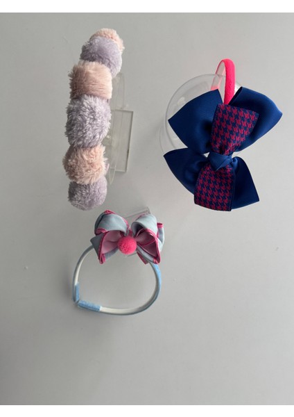 Kız Çocukları Için 3'lü Saç Taçı Seti – Şirin ve Renkli Tasarımlar fırsatları