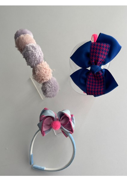 Kız Çocukları Için 3'lü Saç Taçı Seti – Şirin ve Renkli Tasarımlar