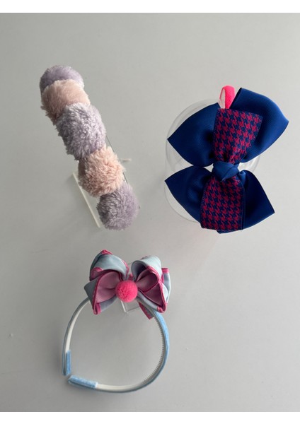 Kız Çocukları Için 3'lü Saç Taçı Seti – Şirin ve Renkli Tasarımlar