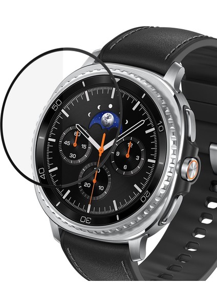 Samsung Galaxy Watch 8 Classic 46MM Tam Kaplayan Nano Cam Ekran Koruyucu Siyah