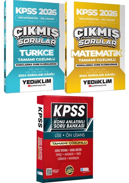 Kpss 2026 Ortaöğretim Ön Lisans Türkçe Matematik Çıkmış - Lise Önlisans Konu Ant. Soru