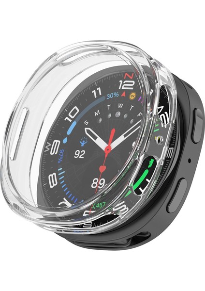 Samsung Galaxy Watch 8 40MM Kılıf Ekranı Tam Kaplayan 360 Full Round Soft Silicone Şeffaf