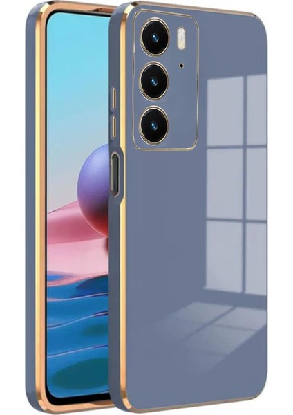 Realme C75 Kılıf Olive Plated Lavanta Grisi