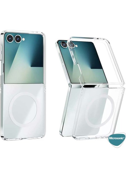 Samsung Galaxy Z Flip 7 Kılıf Magsafe Clear Soft Şeffaf fırsatları