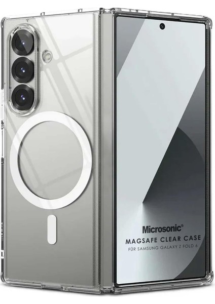 Samsung Galaxy Z Fold 6 Kılıf Magsafe Clear Soft Şeffaf