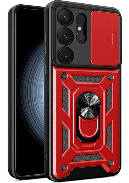 Samsung Galaxy S25 Ultra Kılıf Impact Resistant Kırmızı