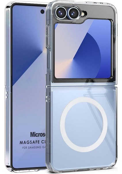 Samsung Galaxy Z Flip 6 Kılıf Magsafe Clear Soft Şeffaf