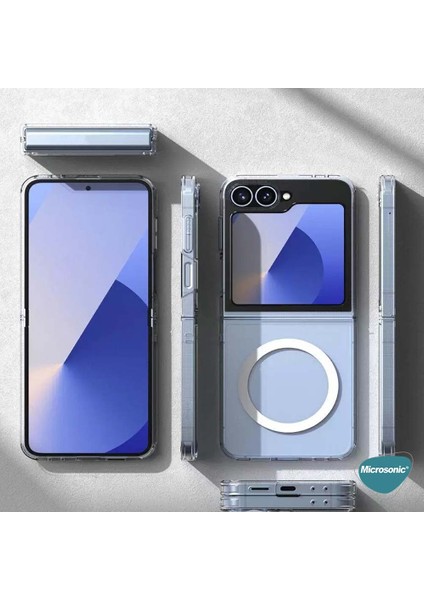 Samsung Galaxy Z Flip 6 Kılıf Magsafe Clear Soft Şeffaf indirimleri