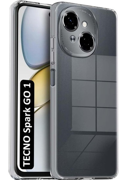 Tecno Spark Go 1 Kılıf Transparent Soft Şeffaf