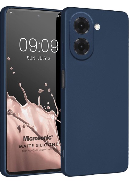 Matte Silicone Xiaomi Redmi A5 4g Kılıf Lacivert