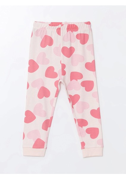 Lcw Baby Pembe Bisiklet Yaka Uzun Kollu Baskılı Kız Bebek Pijama Takımı indirimleri