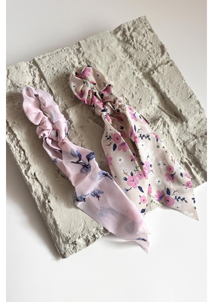 Fularlı Saç Tokası 2'li Paket