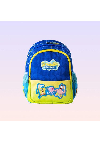Sünger Bob Kare Pantolon Deniz Anası Desenli Okul Çantası
