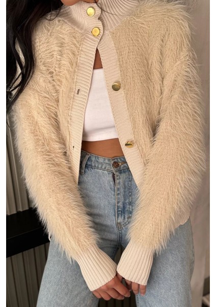 Kadın Sakallı Triko Ceket P-00017983 modelleri